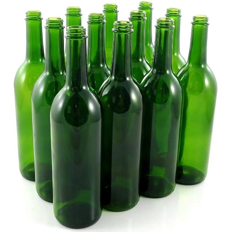 **PICK UP ONLY**   750mL SCREW TOP GREEN CLARET WINE BOTTLES 12/CASE OR EACH