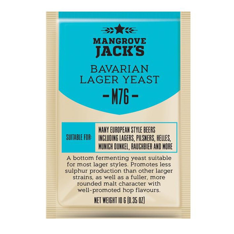 Yeast – Mangrove Jack’s Bavarian Lager – M76 (10g)