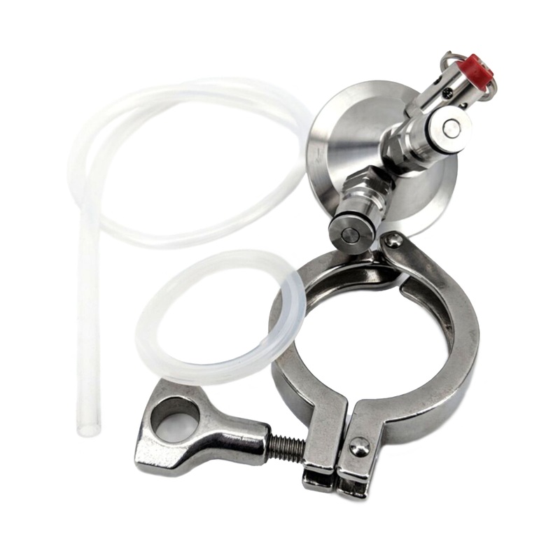 Ball Lock Tapping Head to 2 Tri-Clamp (Commercial Keg Adaptor)