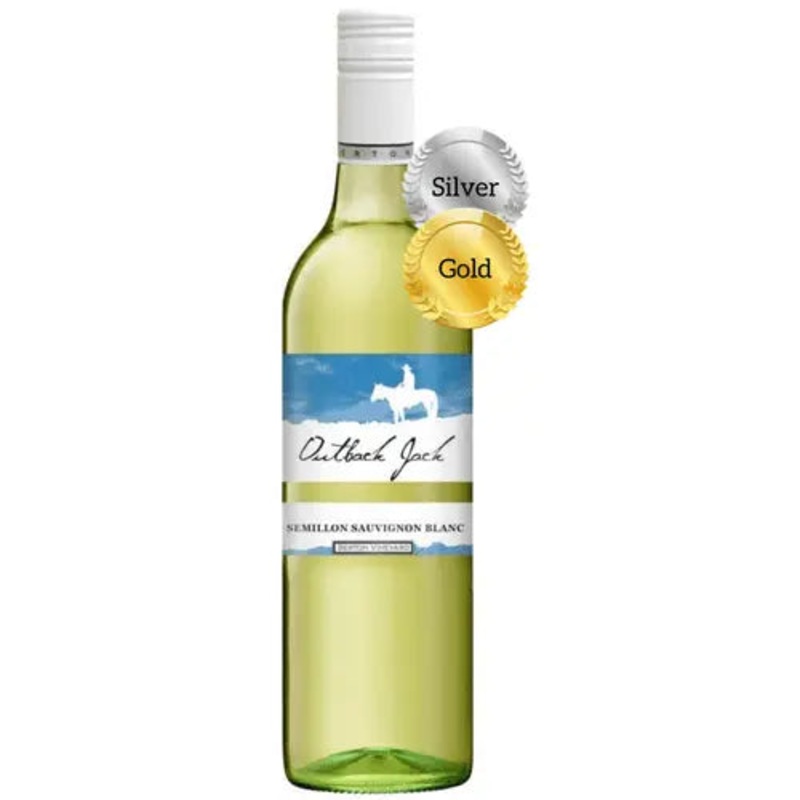 2024-2025 | Outback Jack Semillon Sauvignon Blanc | 5 Star Winery | Wine of Australia (12 Bottles)