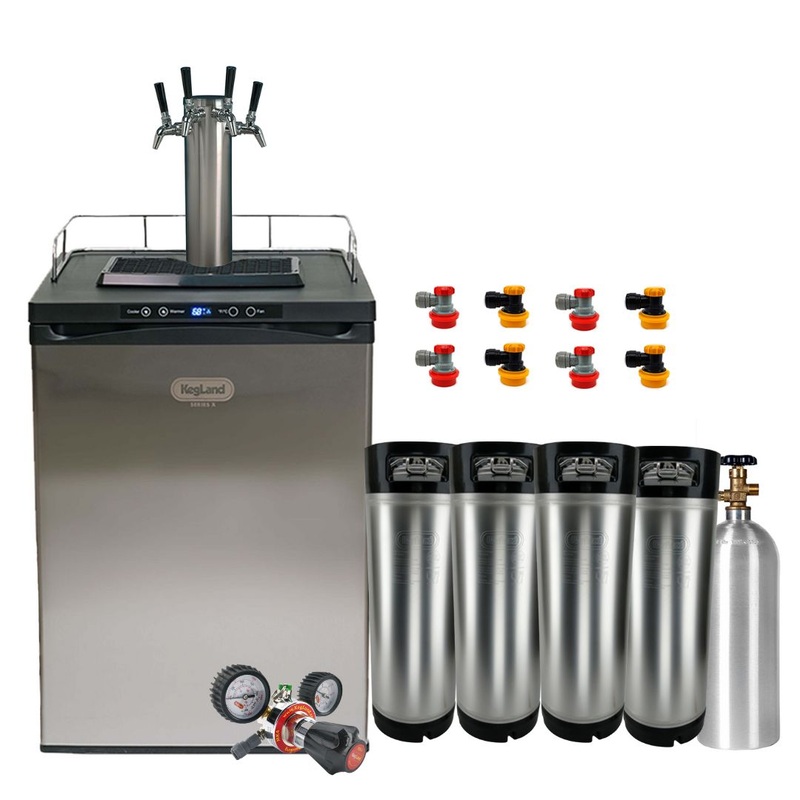Complete Kegerator Kegging Packages – Quad Tap