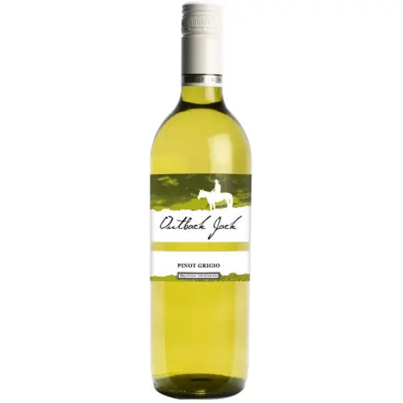 2024-2025 | Outback Jack Pinot Grigio | 5 Star Winery | Wine of Australia (12 Bottles)