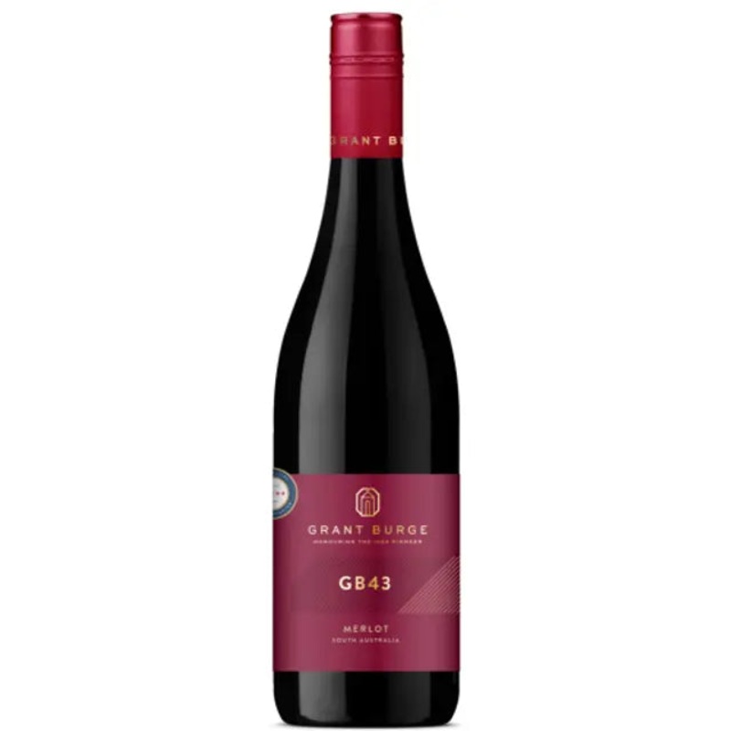 6-Pack | 2023 | Grant Burge GB43 Merlot | Wine of South Australia (6 pack)