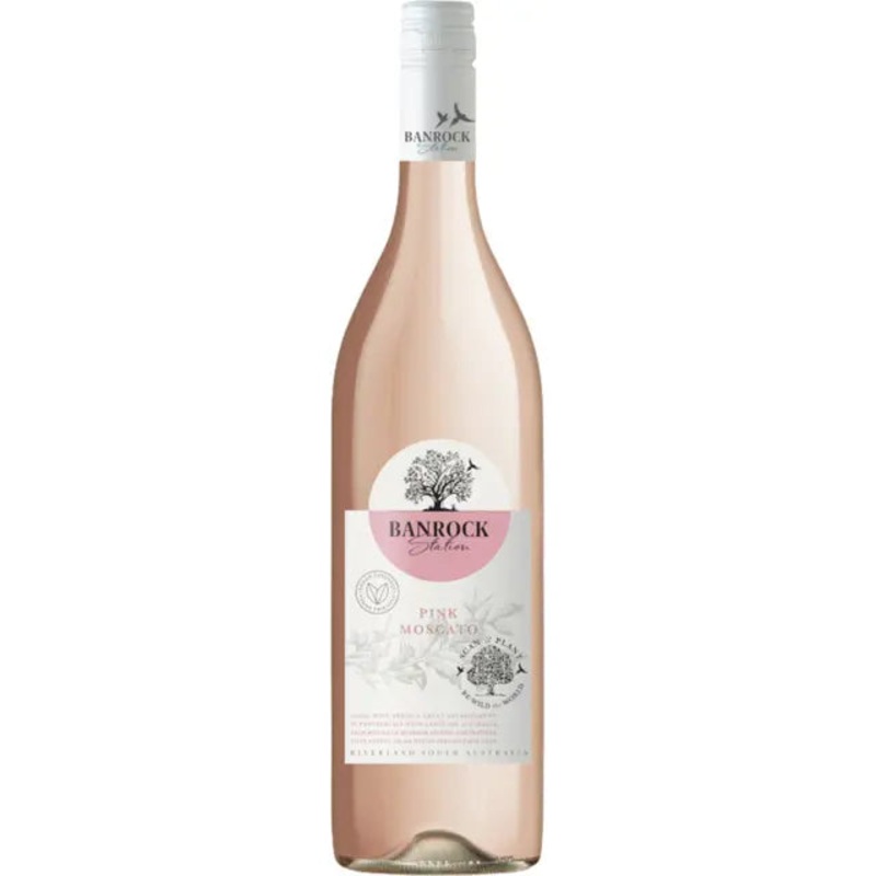 6-Pack | 2024 | Banrock Station 1 Litre Pink Moscato | Wine of South Australia (6 Bottles)