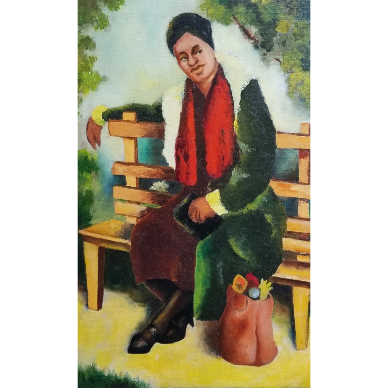 Carter, William S., (Untitled 1939 (Woman on Bench)