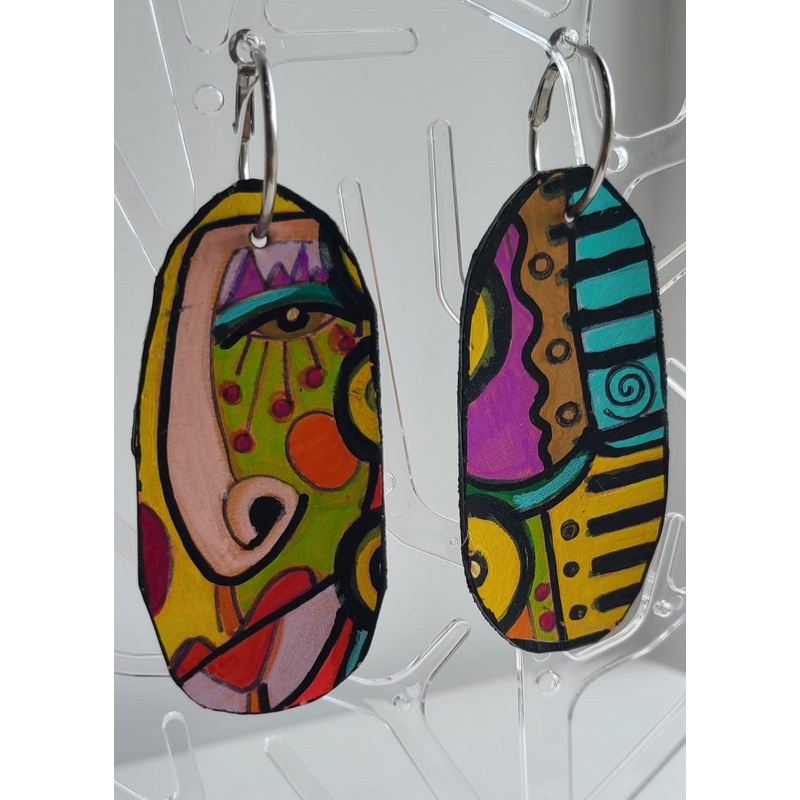Mitchell, Tonia (Handmade Leather Earrings #45)