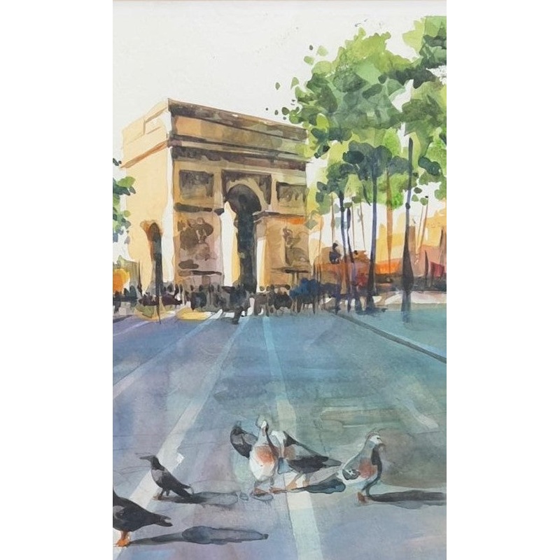 Palmer, Charly (Watercolor Study #1, Paris)