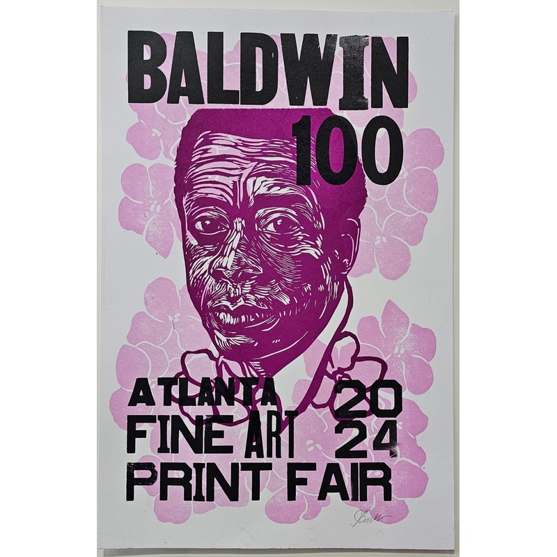Barber, Jamaal, (Baldwin 100, 2nd Annual Atlanta Fine Art Print Fair Poster)