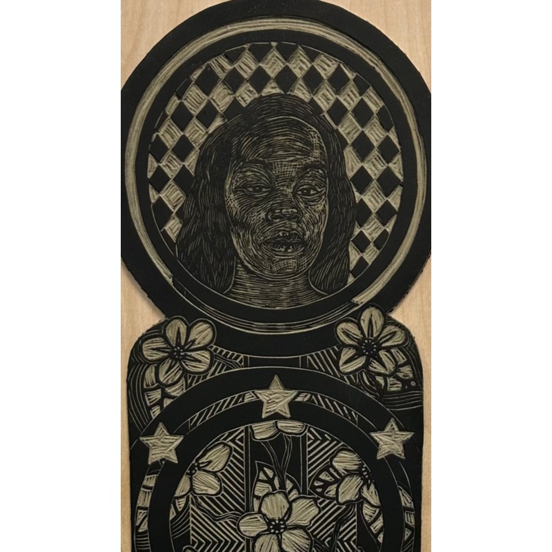 Phillips, Derrick, (Prayers For Breonna – Linocut Block)
