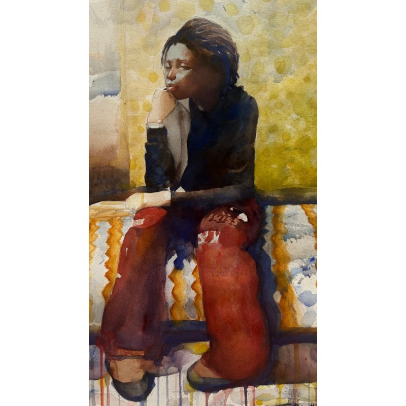 Taylor, James, (Untitled: Red Pants)
