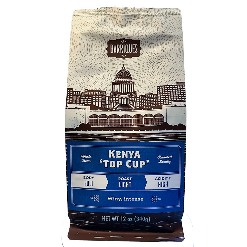 Kenya ‘Top Cup’|Espresso/Fine|Drip|French Press/Coarse|Whole Bean|12oz Bag|5lb Bag
