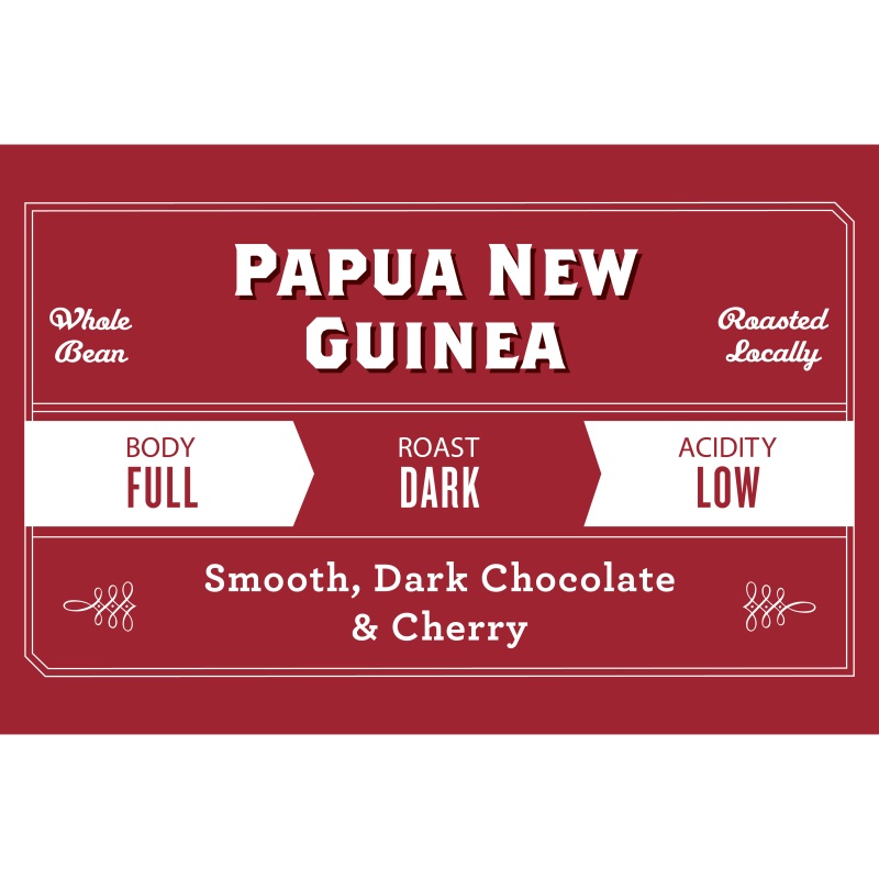 Papua New Guinea|12oz Bag|5lb Bag|Whole Bean|French Press/Coarse|Drip|Espresso/Fine
