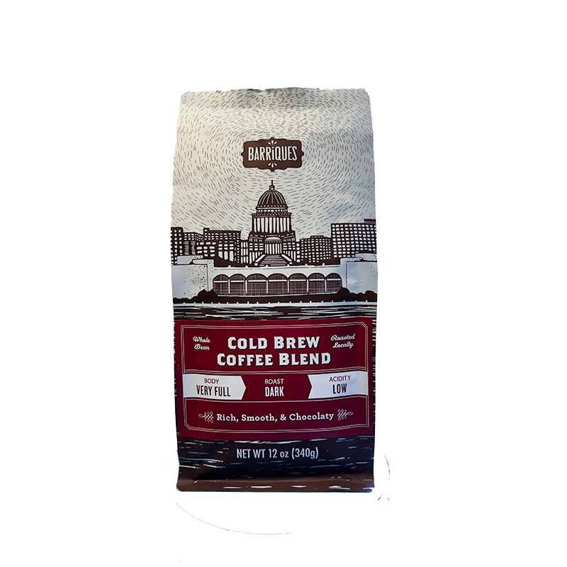 Cold Brew Coffee Blend|Whole Bean|French Press(Recommended)/Coarse|Drip|Espresso/Fine|12oz Bag|5lb Bag