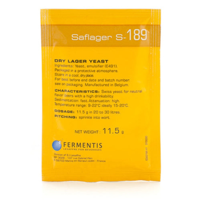 Fermentis SafLager S-189 Dry Lager Yeast