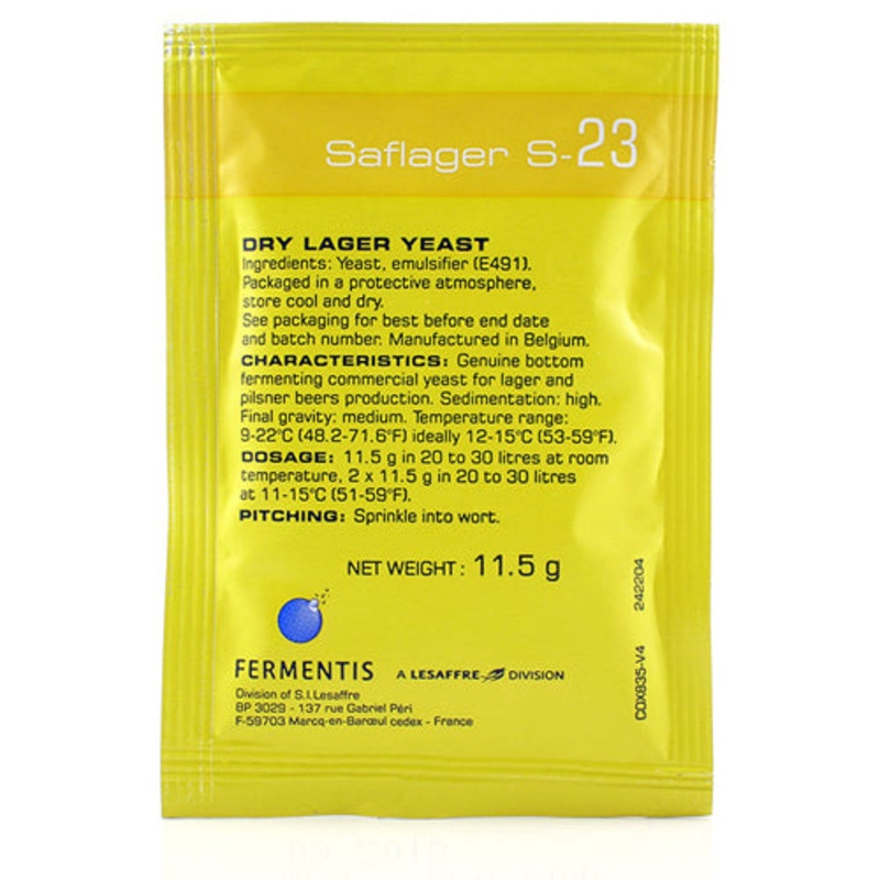 Fermentis SafLager S-23 Dry Lager Yeast