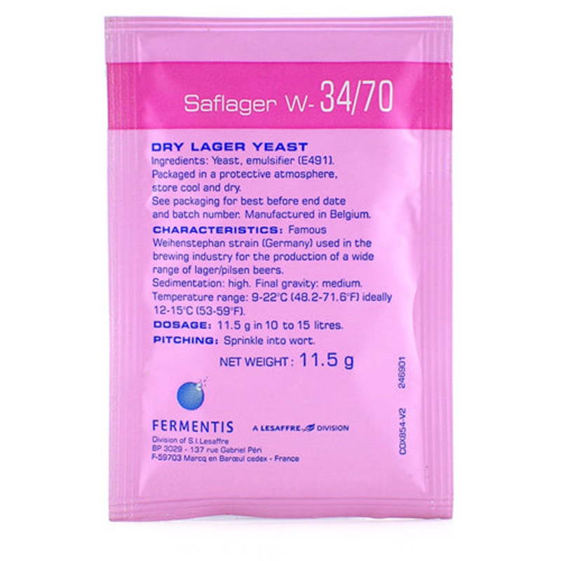 Fermentis SafLager W-34/70 Dry Lager Yeast