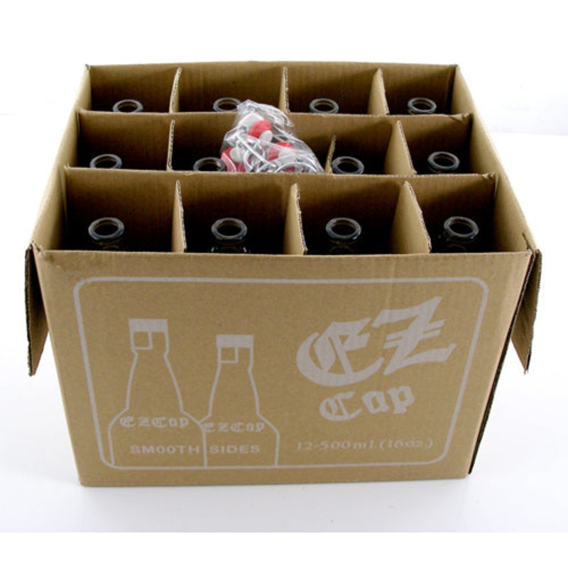 16 oz Clear E.Z. Cap Bottles (Case of 12)