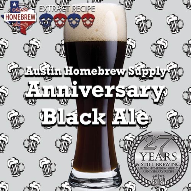 AHS Anniversary Black Ale  (23A) – EXTRACT Homebrew Ingredient Kit
