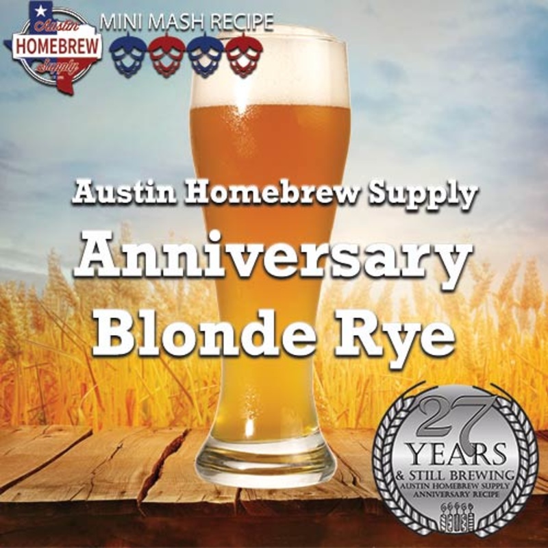 AHS Anniversary Blonde Rye  (6D) – EXTRACT Homebrew Ingredient Kit