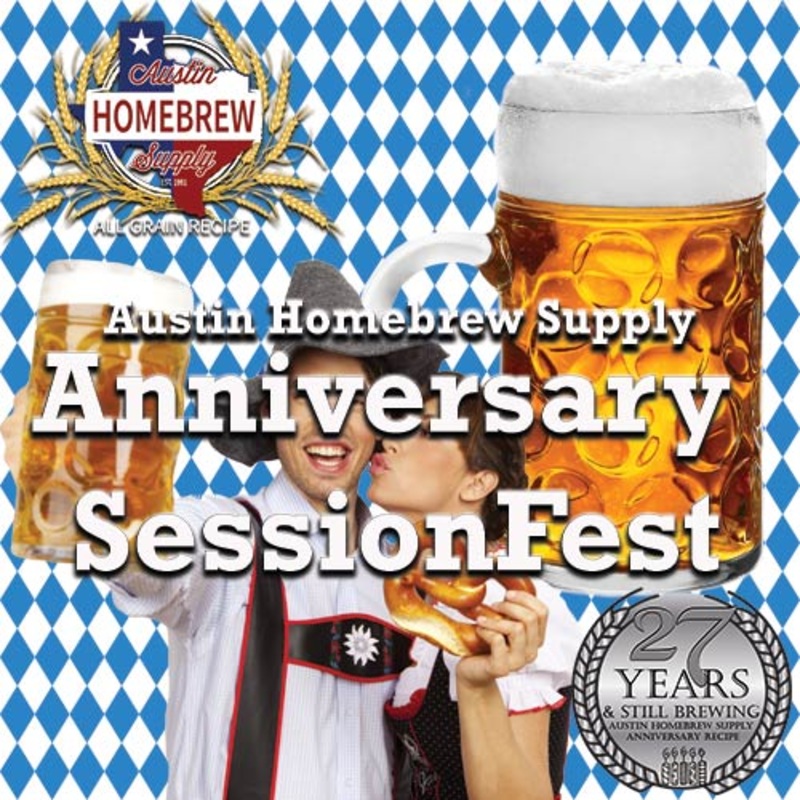 AHS Anniversary SessionFest (10B) – ALL GRAIN Homebrew Ingredient Kit