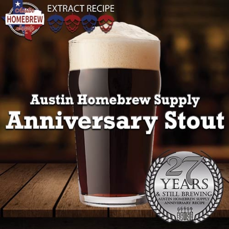 AHS Anniversary Stout  (13E) – EXTRACT Homebrew Ingredient Kit