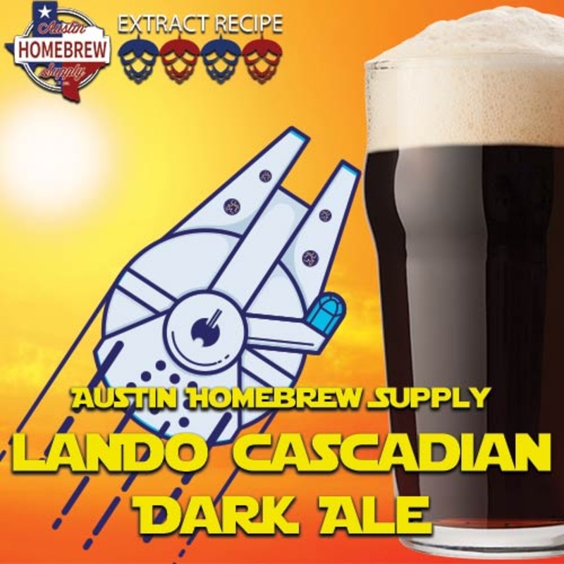 AHS Lando Cascadian Dark Ale – EXTRACT Homebrew Ingredient Kit