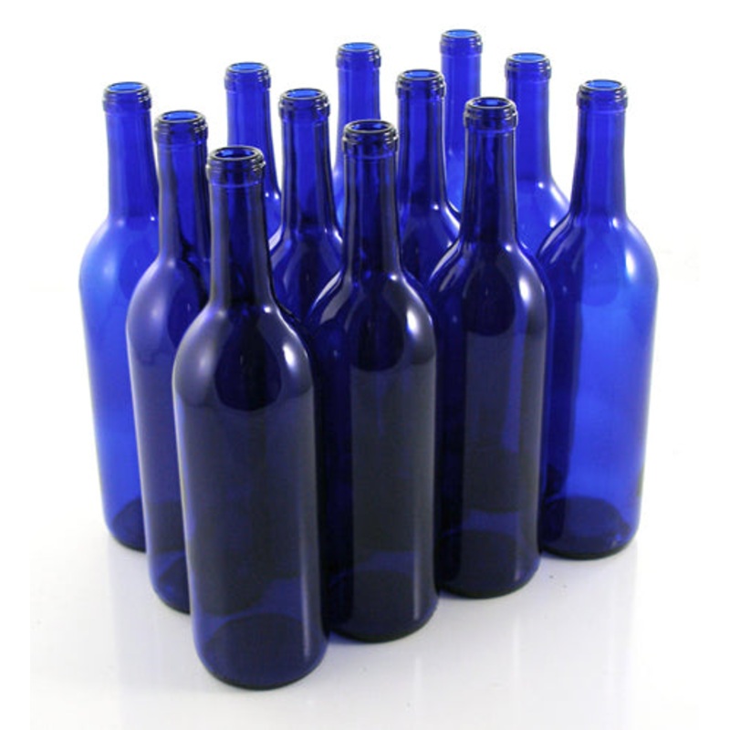 Wine Bottles 750 ml Blue Bordeaux (Case of 12)
