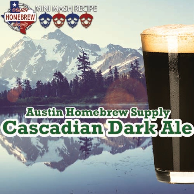 AHS Cascadian Dark Ale  (14B) – MINI MASH Homebrew Ingredient Kit