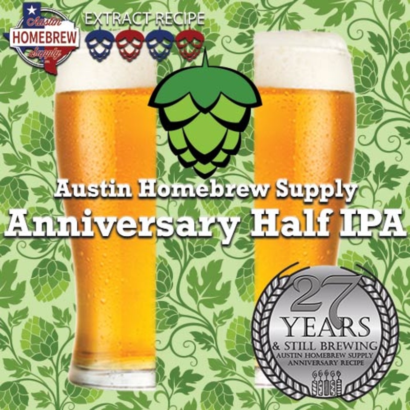AHS Anniversary Half IPA  (23) – EXTRACT Homebrew Ingredient Kit