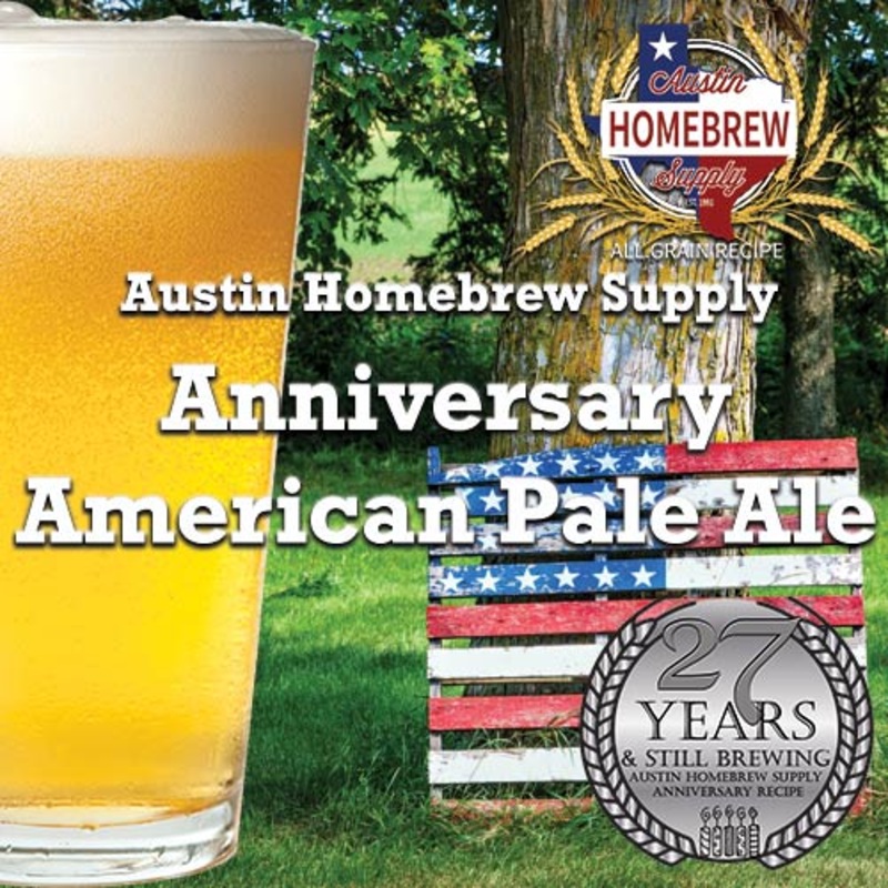 AHS Anniversary American Pale Ale  (10A) – ALL GRAIN Homebrew Ingredient Kit