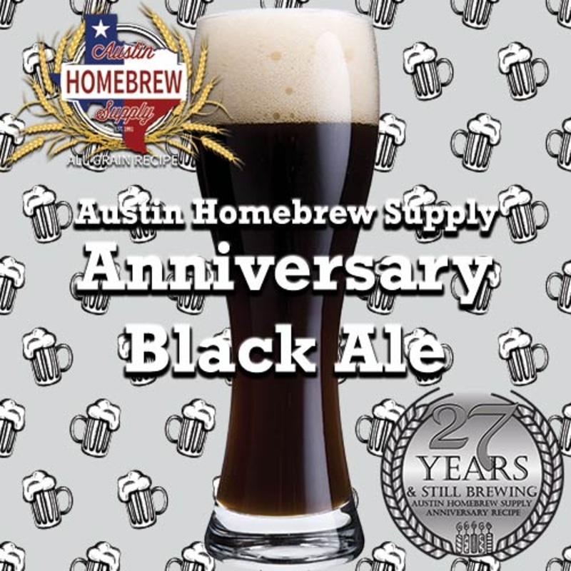 AHS Anniversary Black Ale  (23A) – ALL GRAIN Homebrew Ingredient Kit
