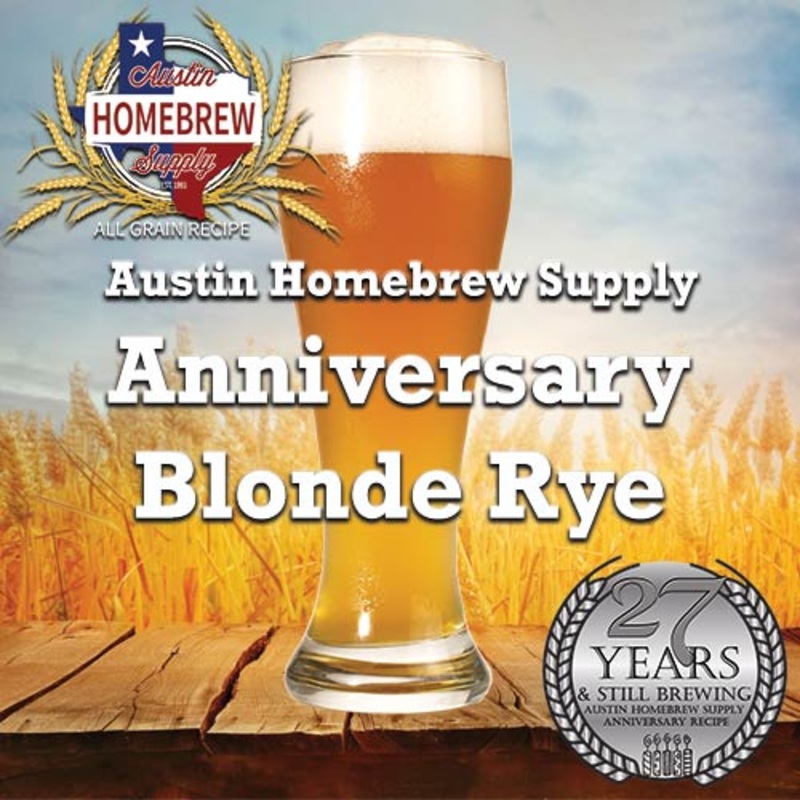 AHS Anniversary Blonde Rye  (6D) – ALL GRAIN Homebrew Ingredient Kit