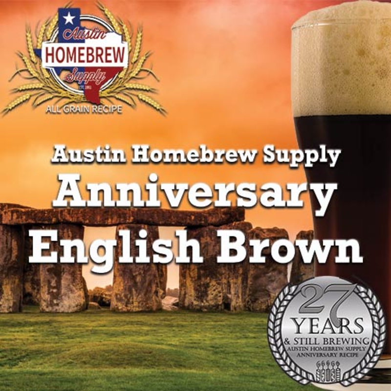 AHS Anniversary English Brown  (11C) – ALL GRAIN Homebrew Ingredient Kit