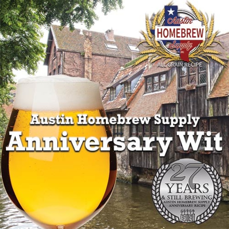 AHS Anniversary Wit  (16A) – ALL GRAIN Homebrew Ingredient Kit