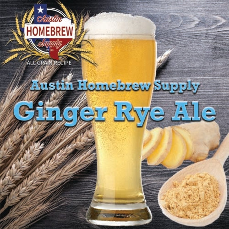 AHS Ginger Rye Ale  (6B) – ALL GRAIN Homebrew Ingredient Kit