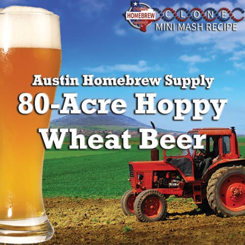 80-Acre Hoppy Wheat Beer  (6D) – MINI MASH Homebrew Ingredient Kit