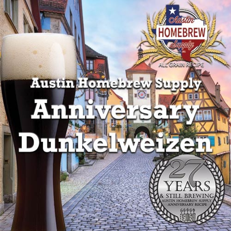 AHS Anniversary Dunkelweizen  (15B) – ALL GRAIN Homebrew Ingredient Kit