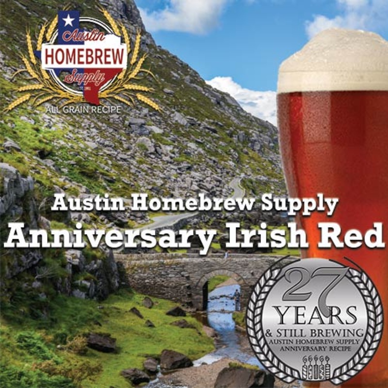 AHS Anniversary Irish Red  (9D) – ALL GRAIN Homebrew Ingredient Kit