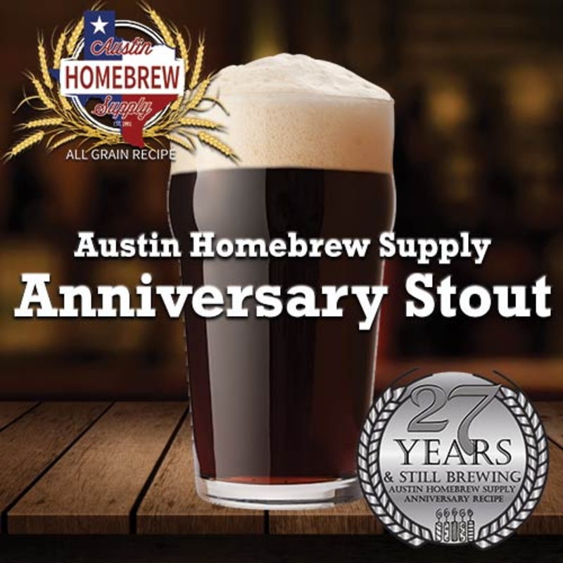 AHS Anniversary Stout  (13E) – ALL GRAIN Homebrew Ingredient Kit