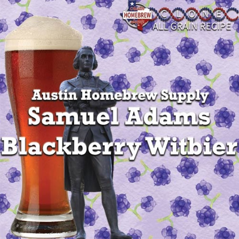 Samuel Adams Blackberry Witbier  (16A) – ALL GRAIN Homebrew Ingredient Kit