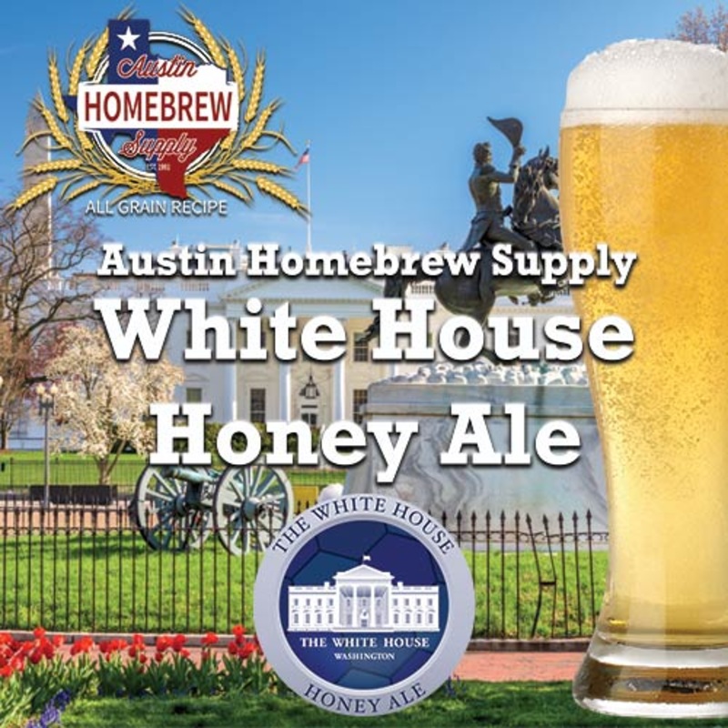 White House Honey Ale  (8C) – ALL GRAIN Homebrew Ingredient Kit