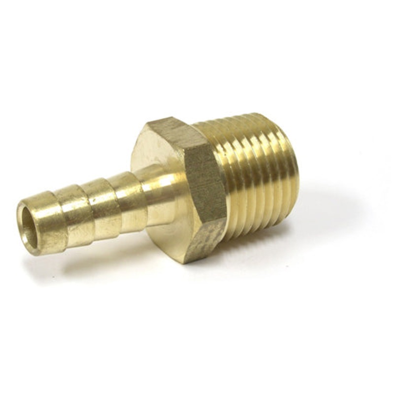 Brass Nipple (1/2 MPT to 3/8 Barbed)