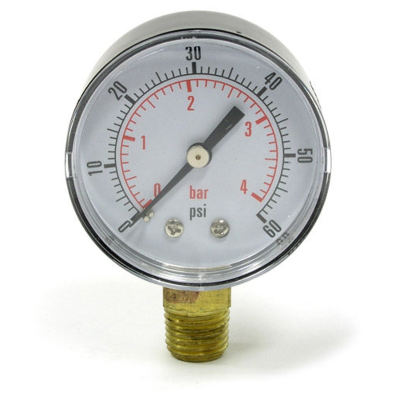 Replacement Gauge Low Pressure (0 – 60 PSI)