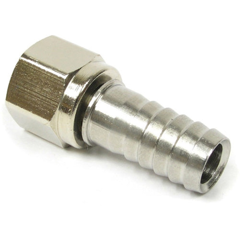 1/4” FFL Swivel Nut to 3/8” Barb Fitting