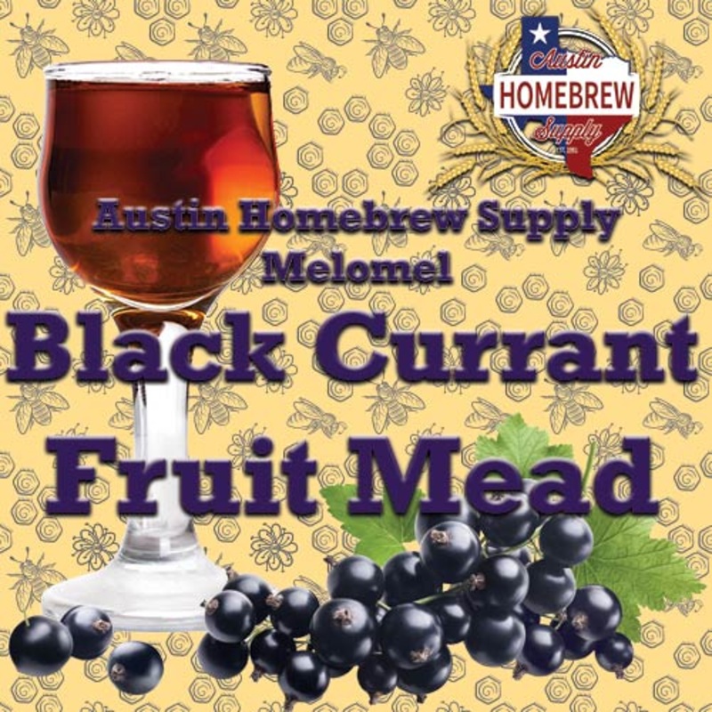 AHS Melomel – Black Currant Fruit Mead  (25C) – MD
