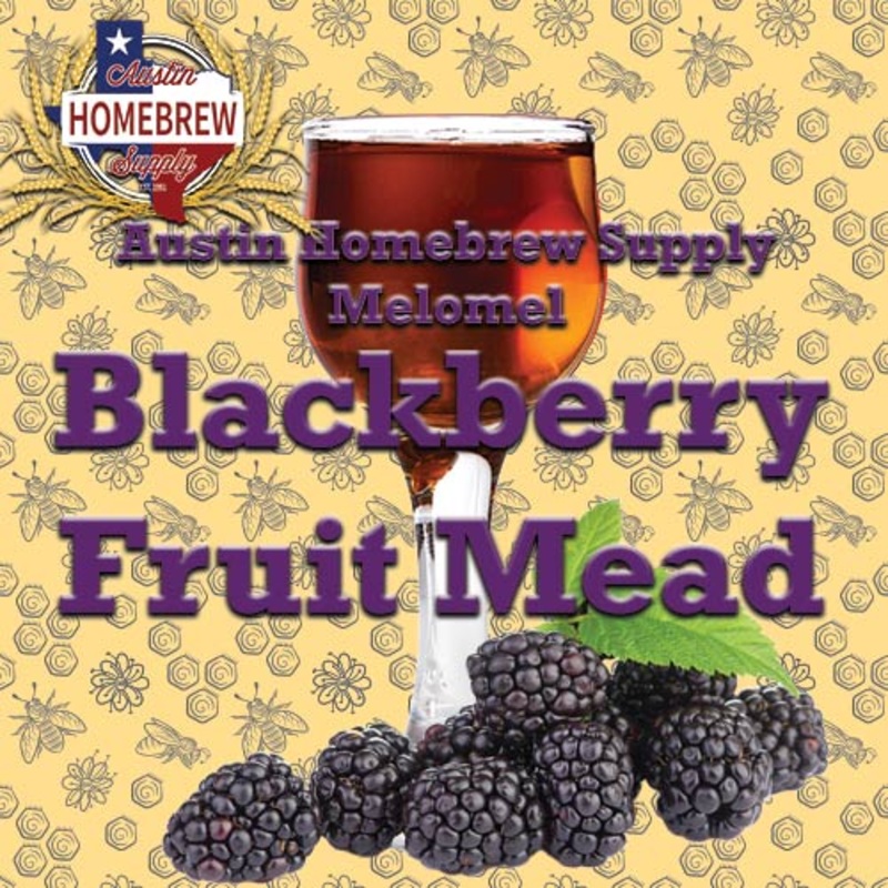 AHS Melomel – Blackberry Fruit Mead  (25C) – MD
