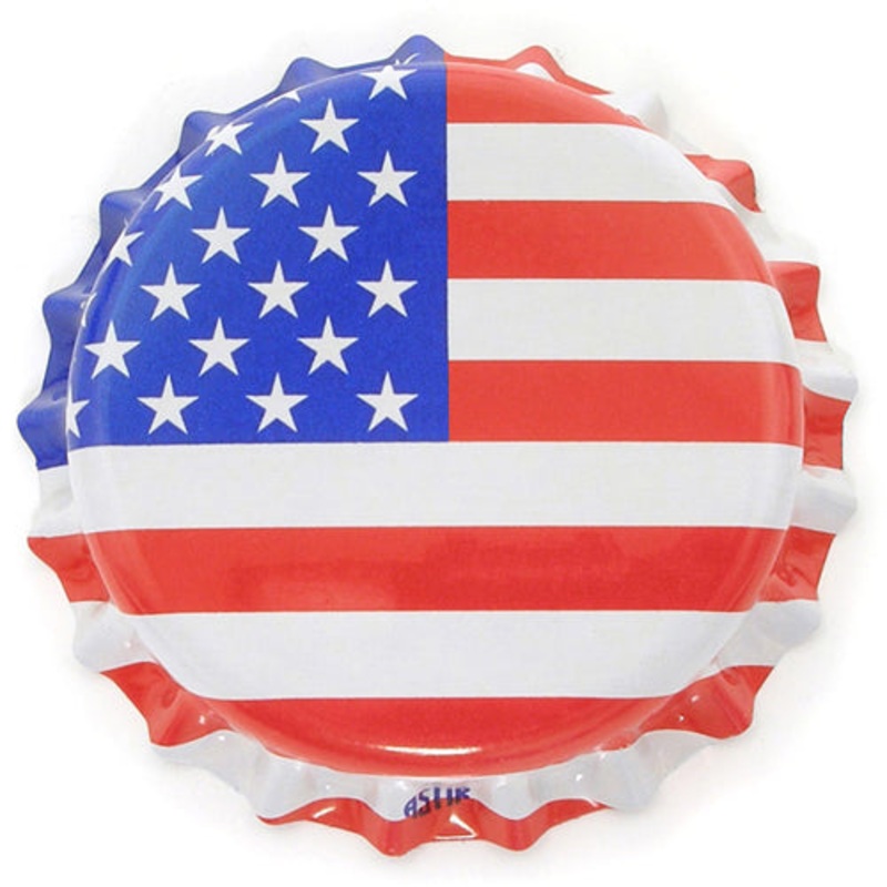 American Flag Oxygen Barrier Bottle Caps – 120 ct