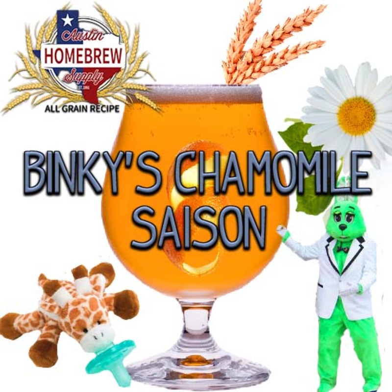 Binky’s Chamomile Saison (16C) – ALL GRAIN Homebrew Ingredient Kit