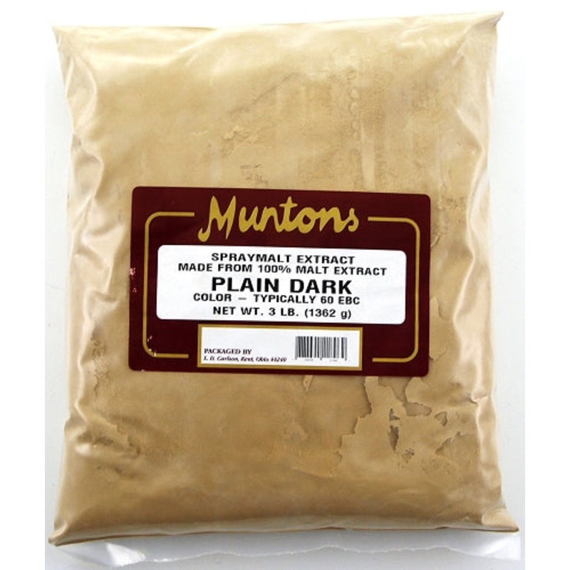 Muntons 3 Lb Plain Dark Spray Dried Malt Extract