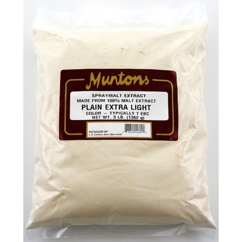 Muntons 3 Lbs. Plain Extra Light Spray Dried Malt Extract
